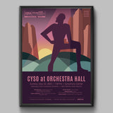 Orchestra Hall Spring 2022 Poster (Mahler Titan)