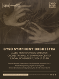 Orchestra Hall Fall 2024 Poster (Shostakovich No. 10)