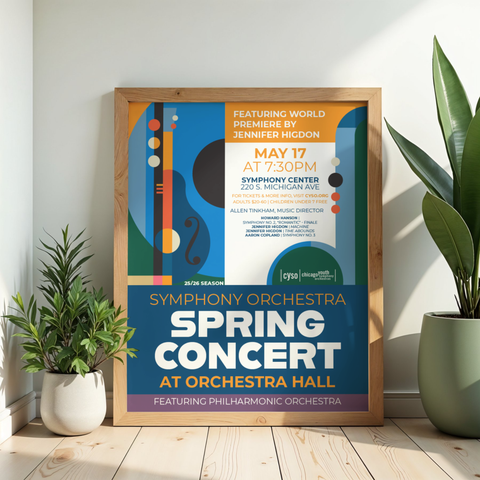 Orchestra Hall Spring 2026 Poster (Time Abounds)