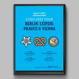 2022 Tour of Berlin, Leipzig, Prague, & Vienna Poster