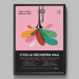 Orchestra Hall Fall 2021 Poster (Trumpet Concerto)